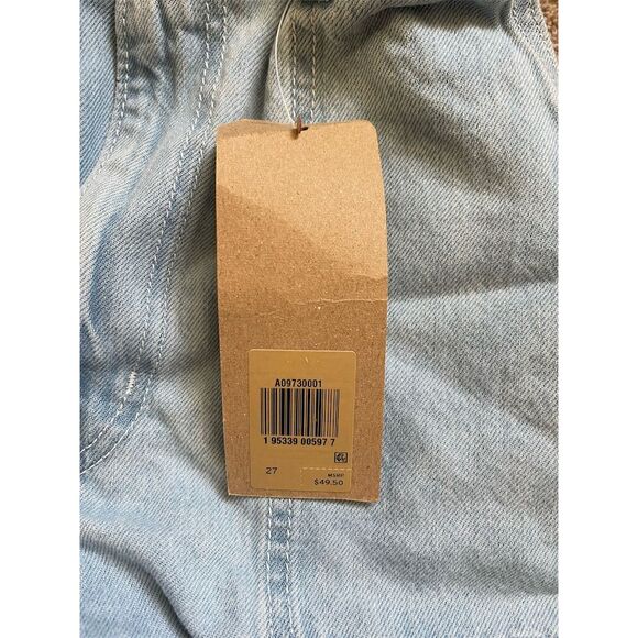 Women's High-Rise Denim Shorts Blue Size 27 Casual Summer 5-Pocket - Picture 7 of 8